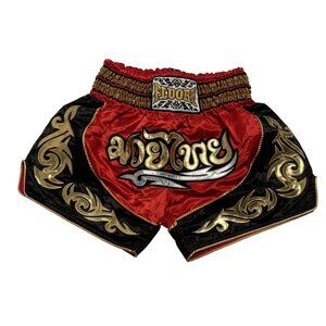 Fluory Muy Thai Shorts in Red